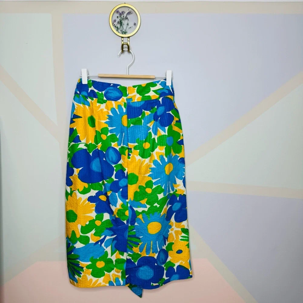 J crew tie waist high rise skirt